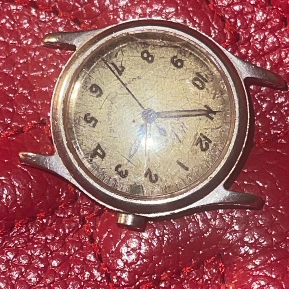 Vintage Gold-Tone Watch Face